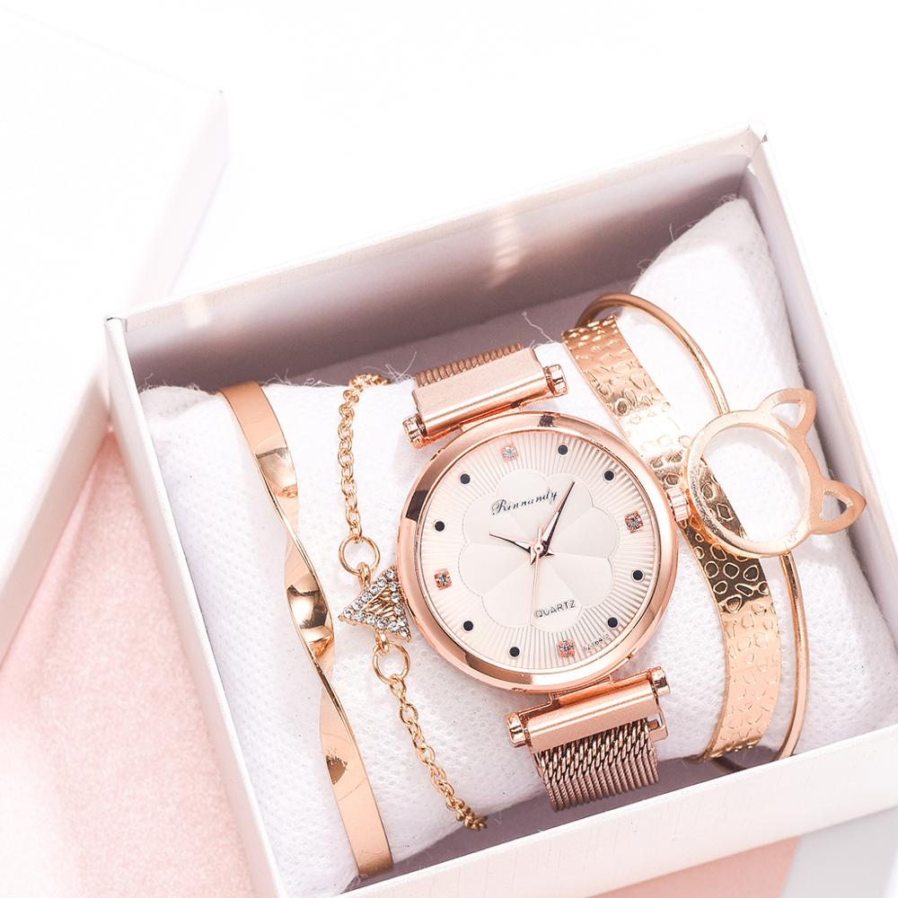 Buy ClastyleLadies Watch and Bracelet Set Rose Gold Women Bracelet Watches  Bangle Watches for Women Classic Jewellery and Watches Gift Set Online at  desertcartINDIA