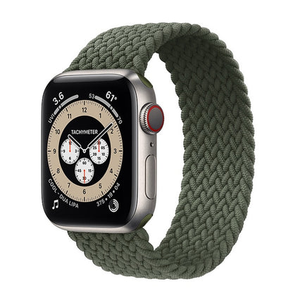 Braided Solo Loop For Apple Watch band 44mm 40mm 42mm 38mm Fabric Nylon Elastic Belt Bracelet iWatch Series 3 4 5 SE 6 Strap