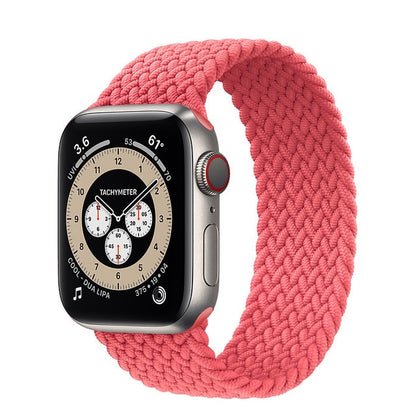 Braided Solo Loop For Apple Watch band 44mm 40mm 42mm 38mm Fabric Nylon Elastic Belt Bracelet iWatch Series 3 4 5 SE 6 Strap