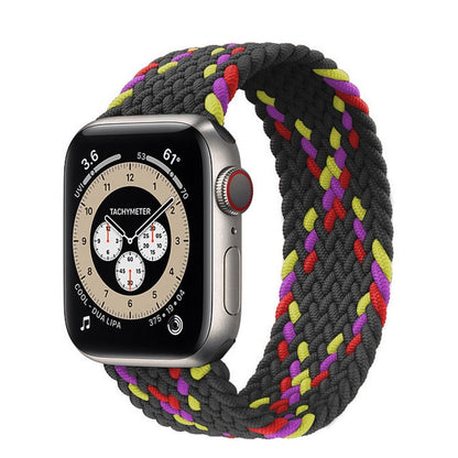 Braided Solo Loop For Apple Watch band 44mm 40mm 42mm 38mm Fabric Nylon Elastic Belt Bracelet iWatch Series 3 4 5 SE 6 Strap