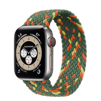 Braided Solo Loop For Apple Watch band 44mm 40mm 42mm 38mm Fabric Nylon Elastic Belt Bracelet iWatch Series 3 4 5 SE 6 Strap