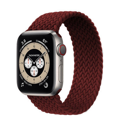 Braided Solo Loop For Apple Watch band 44mm 40mm 42mm 38mm Fabric Nylon Elastic Belt Bracelet iWatch Series 3 4 5 SE 6 Strap