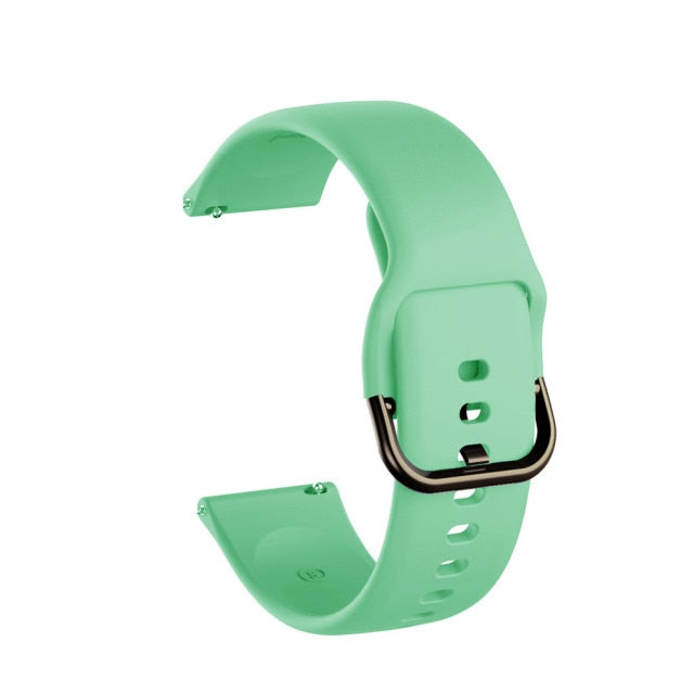 20mm 22mm Silicone Band for Samsung Galaxy Watch 3 42mm 46mm Active 2 Gear S2 S3 Soft Strap Bracelet for Huami Amazfit Bip/GTS 2