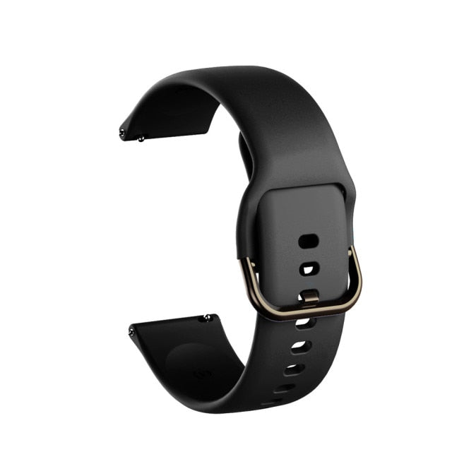 20mm 22mm Silicone Band for Samsung Galaxy Watch 3 42mm 46mm Active 2 Gear S2 S3 Soft Strap Bracelet for Huami Amazfit Bip/GTS 2